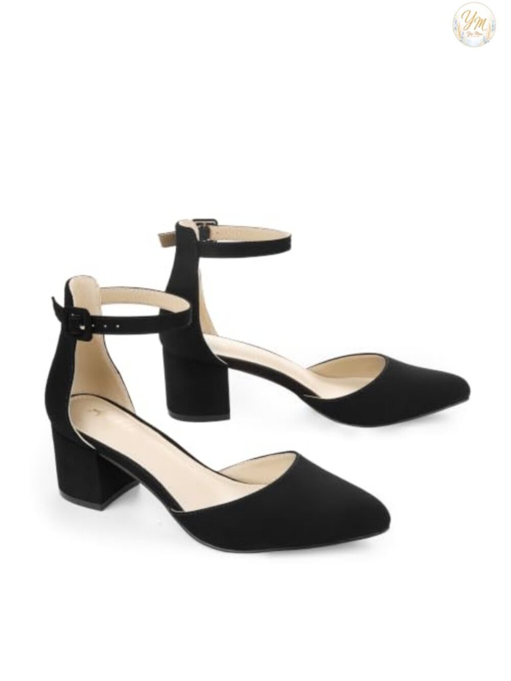 2.25 Inch Low Block Heel Closed Toe Dress Pumps